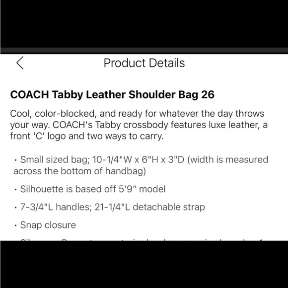 Coach Tabby 26 - Picture 15 of 15